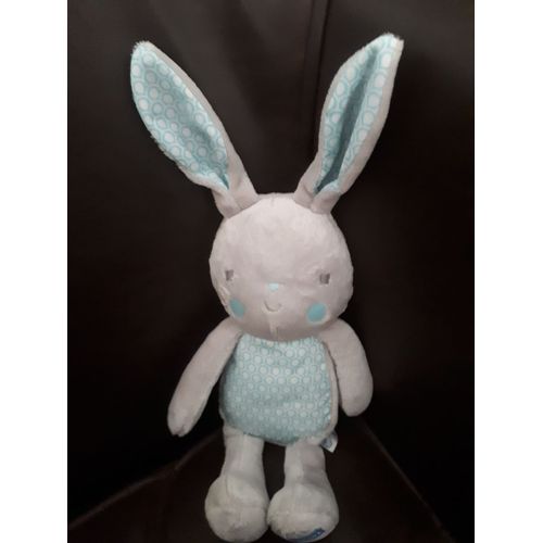 Klorane Lapin Gris Vert Bleu Rond Sur Joue