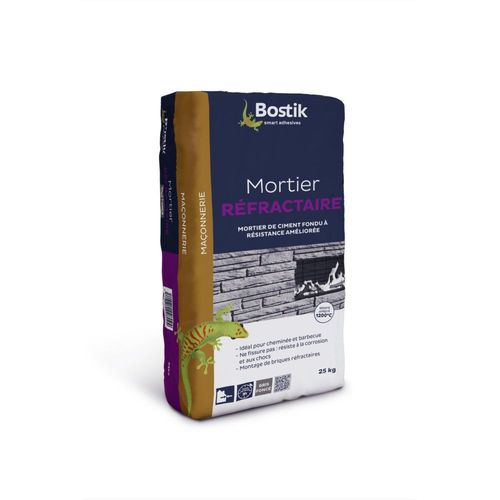 Mortier réfractaire Bostik 25 kg