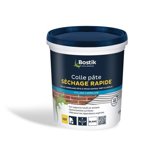 Colle à carrelage en pâte à séchage rapide Bostik D2T 1,5 kg