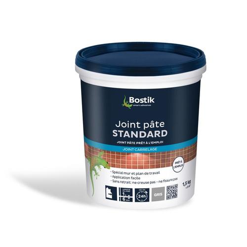 Joint de carrelage en pâte gris Bostik 1,5 kg