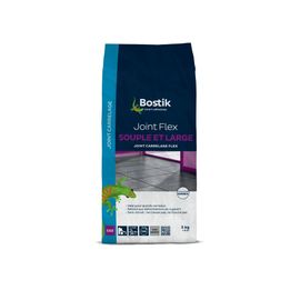 Joint de carrelage flex souple et large gris ciment Bostik 5 kg