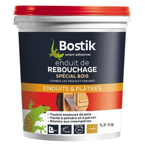 Enduit BOSTIK Rebouchage Bois Pâte 1.5KG