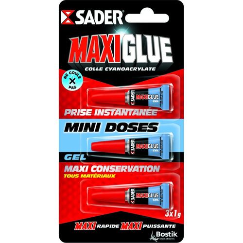 Lot de 3 gels SADER maxiglue