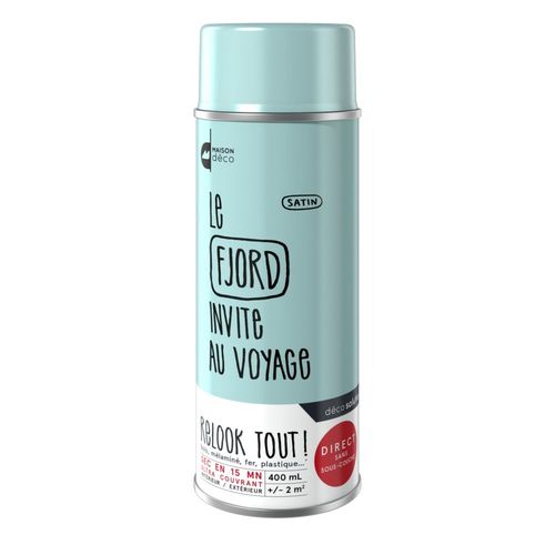 Peinture aérosol Maison Deco RELOOK TOUT fjord satin 400 ML