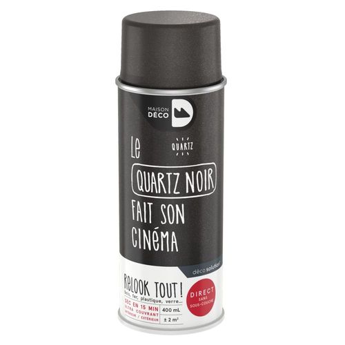 Peinture aérosol Maison Deco noir