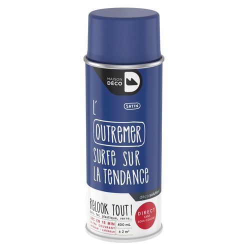 Peinture aérosol Maison Deco bleu