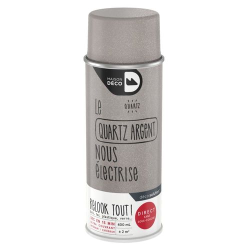 Peinture aérosol Maison Deco argent