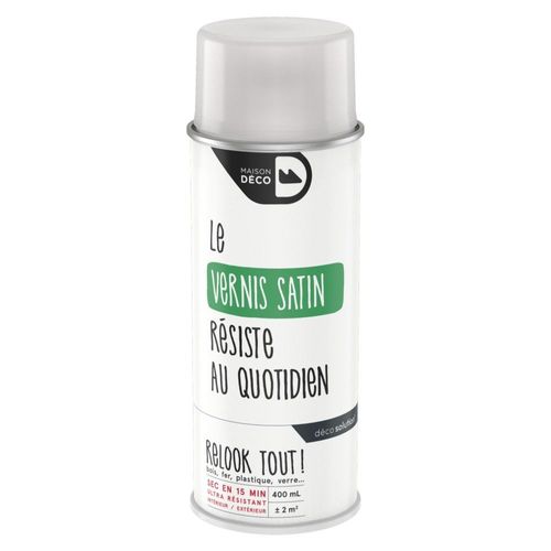 Peinture aérosol Maison Deco vernis satin