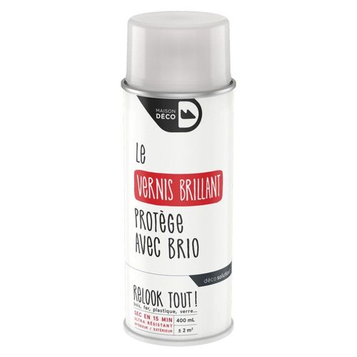 Peinture aérosol Maison Deco vernis brillant