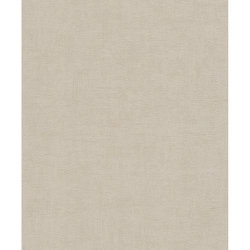 Papier peint vinyle grainé sur intissé uni béton mat marron glacé