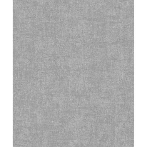 Papier peint vinyle grainé sur intissé uni béton mat argent