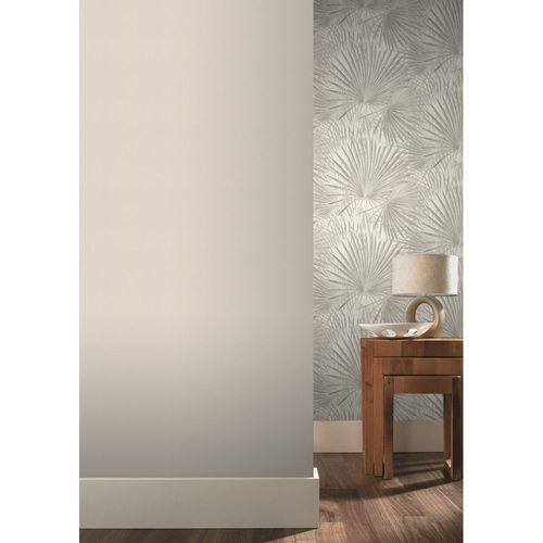 Papier peint vinyle intissé 10mx0,53 blanc cassé