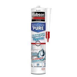 Mastic Bain&amp;Cuisine Pure RUBSON Hygi&egrave;ne Blanc 280ml