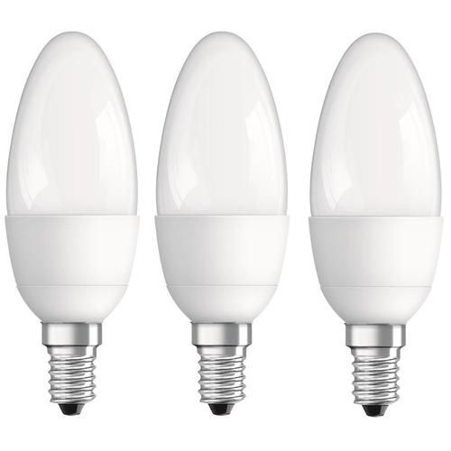 Pack 3 Ampoules Osram Led Flamme E14 40w