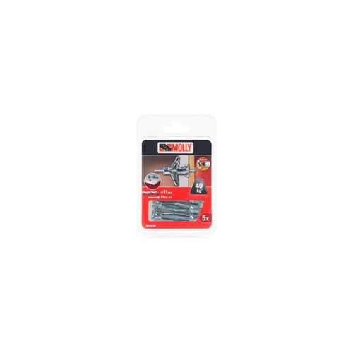5 Chevilles métalliques à expansion MOLLY Diamètre 6x50mm avec vis M6