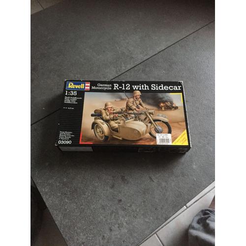 German Motorcycle R-12 With Sidecar 3090 Revell-Revell