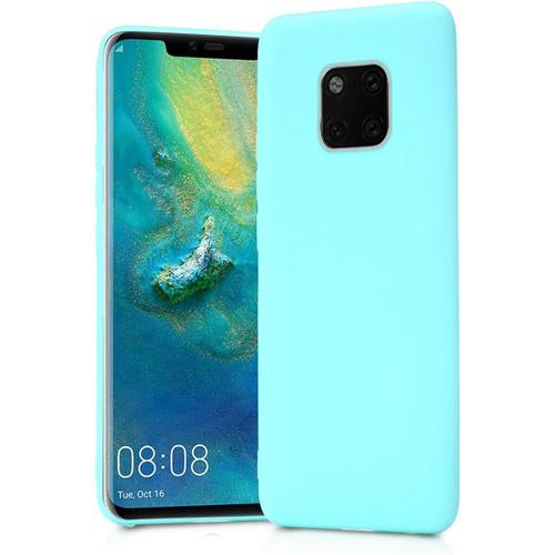 Coque Compatible Avec Huawei Mate 20 Pro Étui Avancé Silicone Tpu Souple Housse Full Protection Soft Case Ultra Mince Doux Gel Skin Lightweight Fin & Léger Cover Bleu Clair