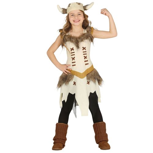 Déguisement Viking Beige Fille 5 À 6 Ans (110-115 Cm)