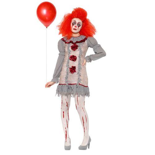 Déguisement De Clown Méchante Grise Pour Femme (Taille L)