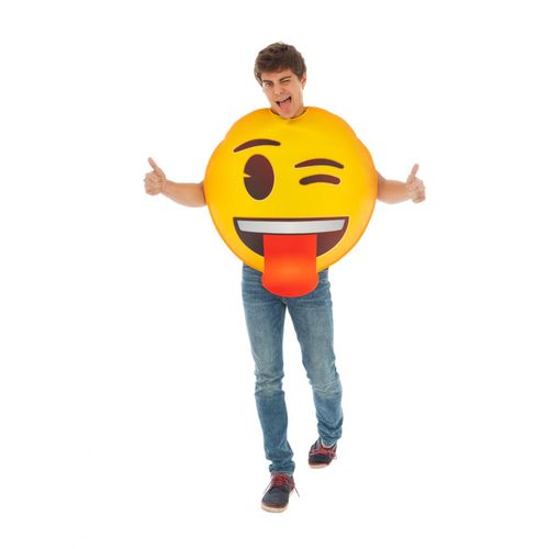 Déguisement Emoji Clin D'oeil Adulte