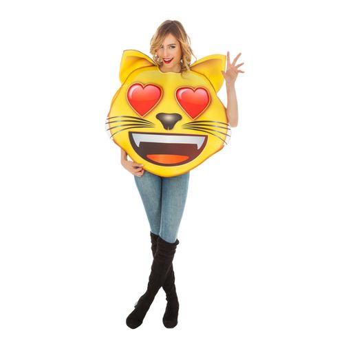 Déguisement Emoji Chat Coeur Adulte
