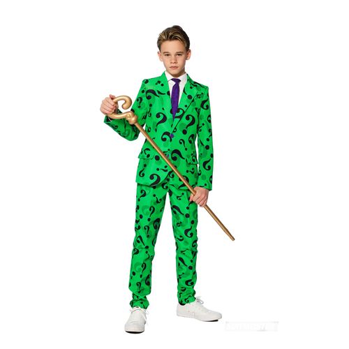 Costume Mr. Riddler Enfant Suitmeister - Taille: 14-16 Ans (158-164cm)