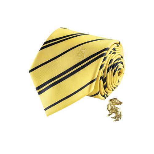 Répilque Cravate Deluxe Avec Pin's Poufsouffle Harry Potter Taille Unique