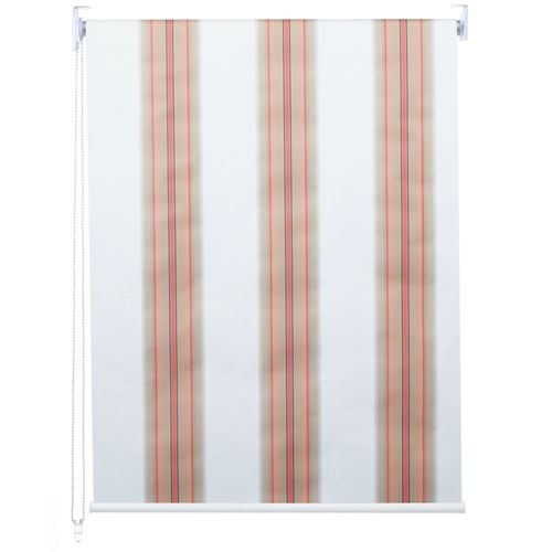 Store À Enrouleur Pour Fenêtres, Hwc-D52, Avec Chaîne, Avec Perçage, Opaque, 90 X 230   Blanc/Rouge/Beige