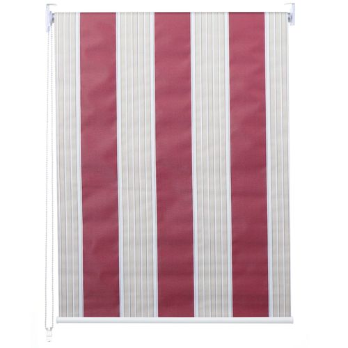 Store À Enrouleur Pour Fenêtres, Hwc-D52, Avec Chaîne, Avec Perçage, Opaque, 80 X 160   Rouge/Blanc/Beige