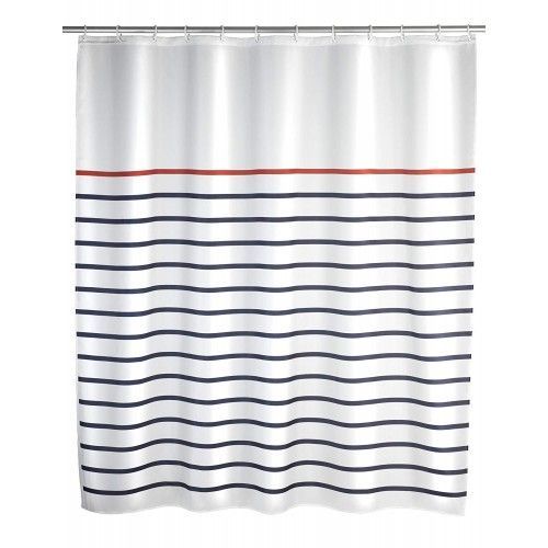 Rideau de douche - Marinière - 180 x 200 cm WENKO