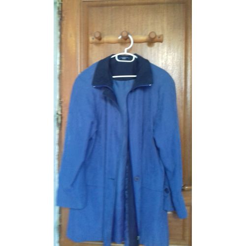 Veste Peau De Satin Pervenche Femme Taille 40