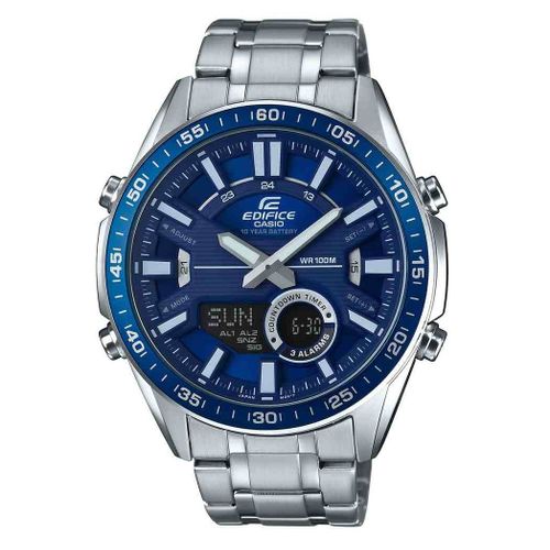 Casio Montre Argent Analogique - Digital Hommes Edifice Efv-C100d-2avef