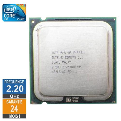 Processeur Intel Core 2 Duo E4500 2.20GHz SLA95 LGA775 2Mo