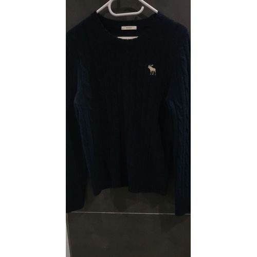 Pull Abercrombie & Fitch Bleu Marine En Laine T.S
