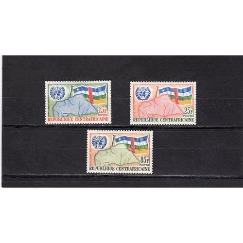Timbres-Poste De République Centrafricaine (Admission Aux Nations-Unies)