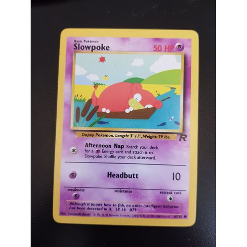 Ramoloss ( Slowpoke ) 67/82 Set Team Rocket Eng