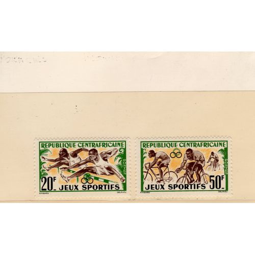 Timbres-Poste De République Centrafricaine (Jeux Sportifs Africains)