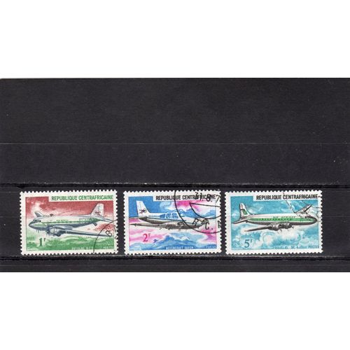 Timbres-Poste De République Centrafricaine (Avions)