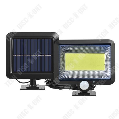 Td 1 Pièce 100led Applique Murale Solaire Extérieure Capteur De Corps Humain Lumière Ip65 Étanche Extérieure Étanche Lampadaire Cou