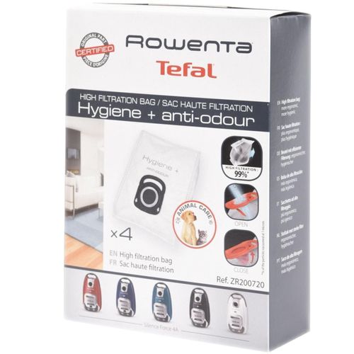 Boite de 4 sacs haute filtration - Aspirateur (ZR200720 ROWENTA)