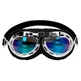 Paire De Lunettes Pilote Aviation Argent Adulte