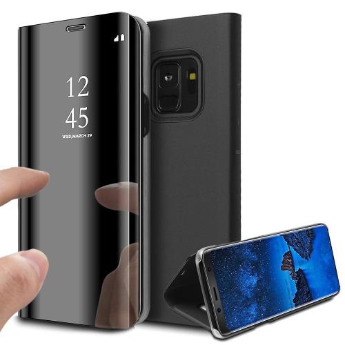 Pour Samsung Galaxy S10 Clear View Etui À Rabat Cover Flip Case Housse Translucide Miroir Antichoc Noir Couleur :