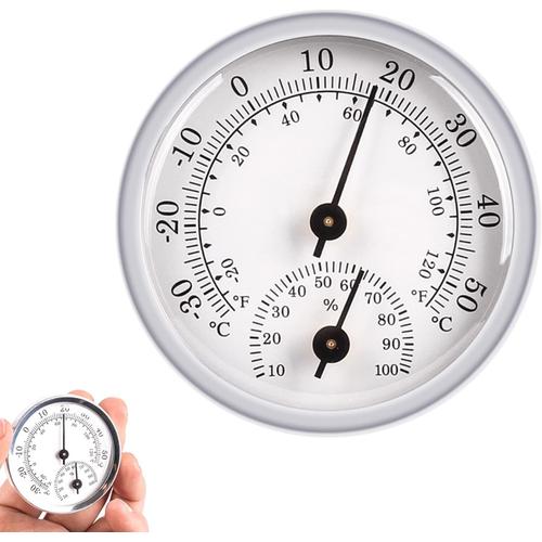 Hygromètre Thermomètre, Moniteur Humidité et Température, Thermomètre D'intérieur et Hygromètre Intérieur pour Un Contrôle Fiable et Confortable de La Température Intérieure MNS