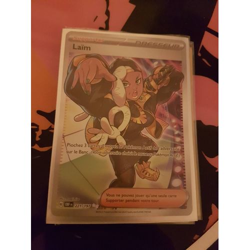 Carte Pokemon Dresseur Laïm 221/197 Serie Ev03 Flammes Obsidiennes Fr Ultra Rare
