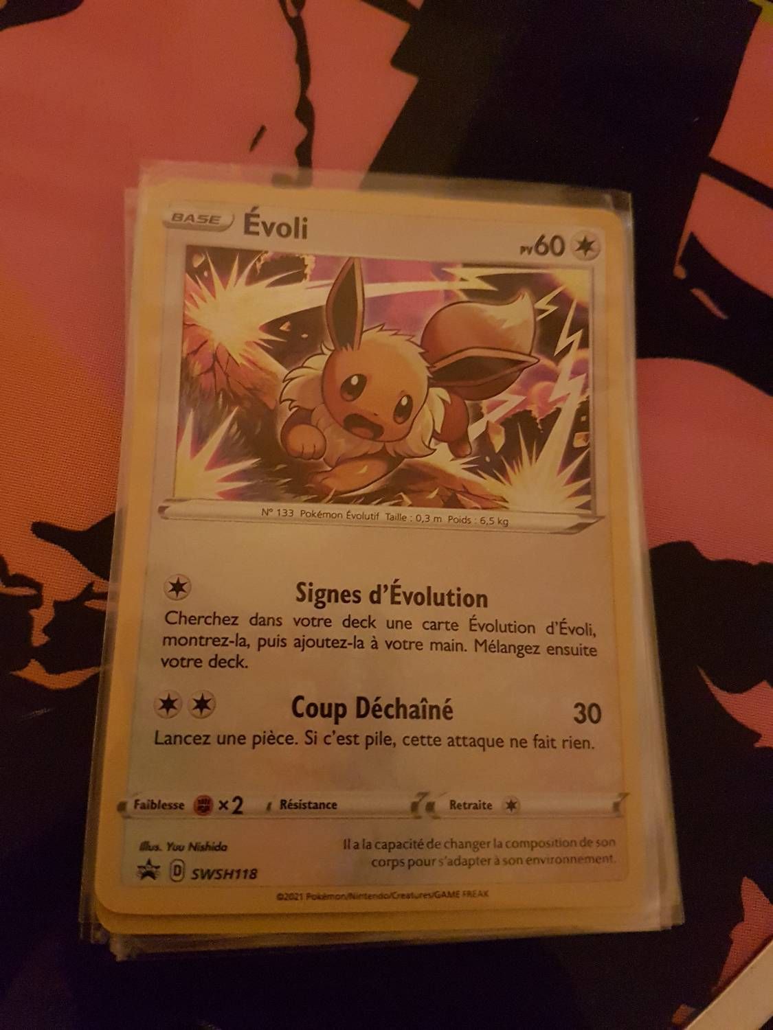 Carte Pokemon Evoli Swsh118 Promo Épée Et Bouclier Eb06 Fr