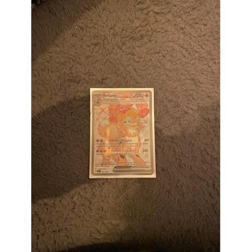 Carte Pokémon Arcanin Ex 224/198