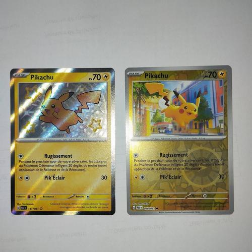 Lot De Deux Cartes Pokémon Pikachu