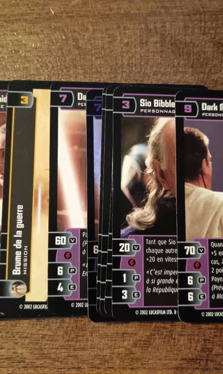 Cartes Star Wars Tcg Attaque Des Clones / Ascension Des Siths