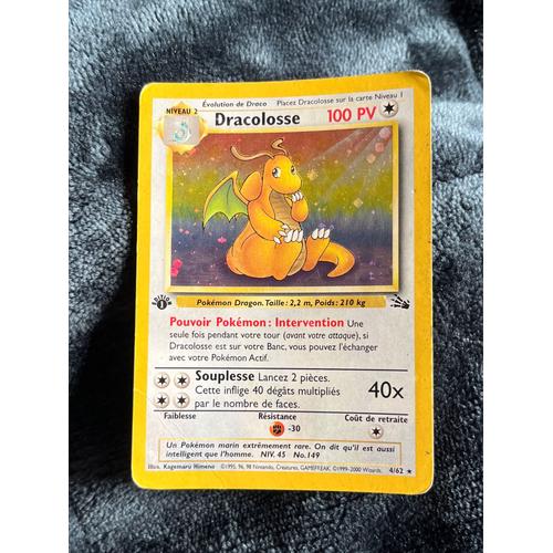 Carte Pokémon Dracolosse 4/62 1995
