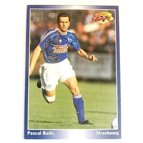 186 Pascal Baills - Rc Strasbourg - Panini Official Football Cards 1994 1995